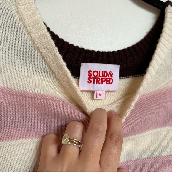 Solid & Striped June Cropped Sweater Size Medium - Picture 6 of 10